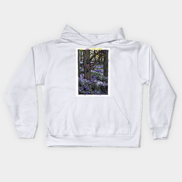 lavender forest Kids Hoodie by AmyKalish